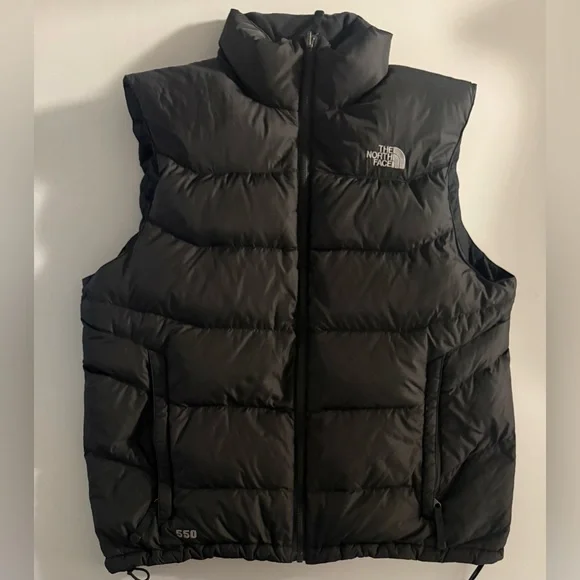 The North Face Charcoal Quilted 550 Vest - Picture 2 of 8
